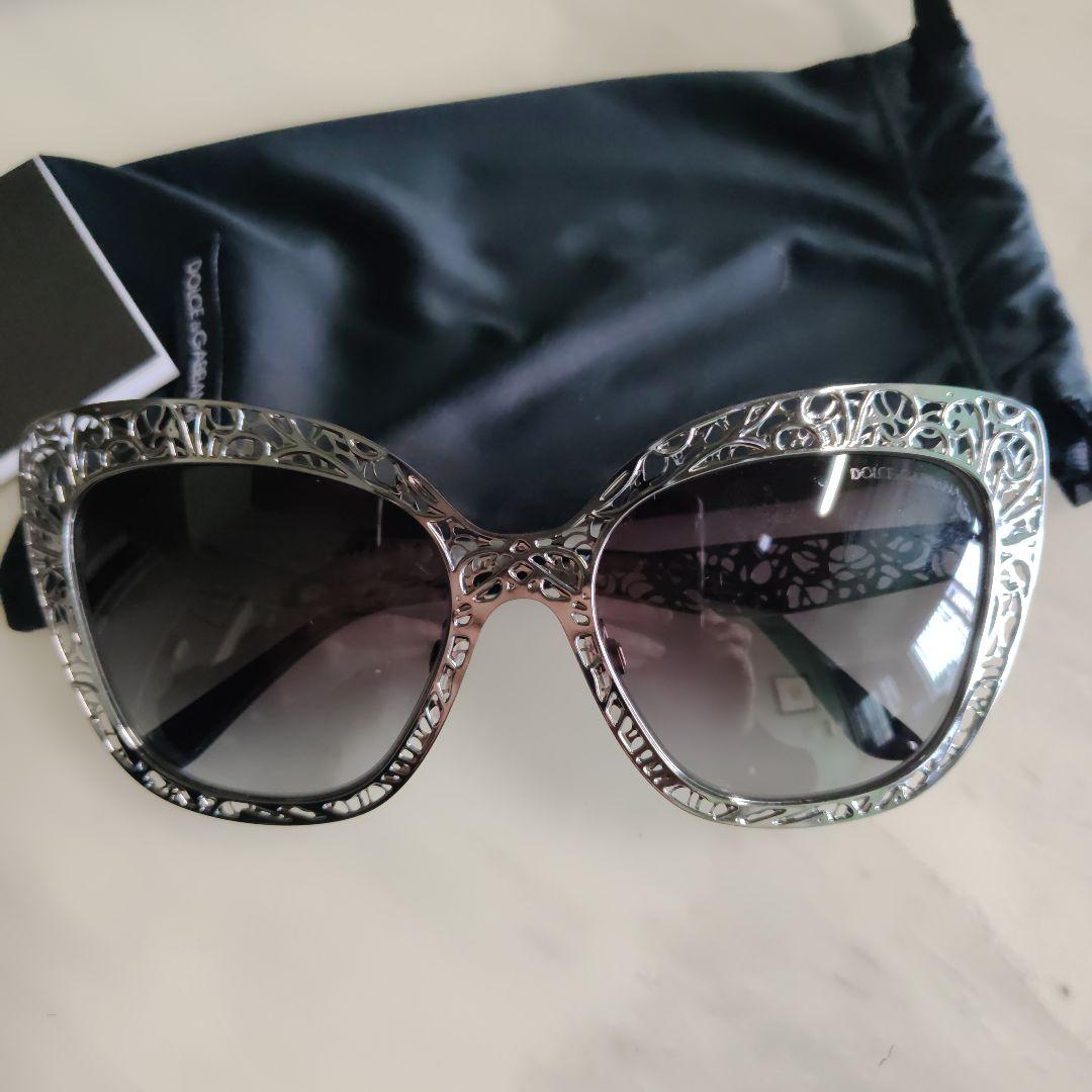 DOLCE & GABBANA レース模様 サングラス
