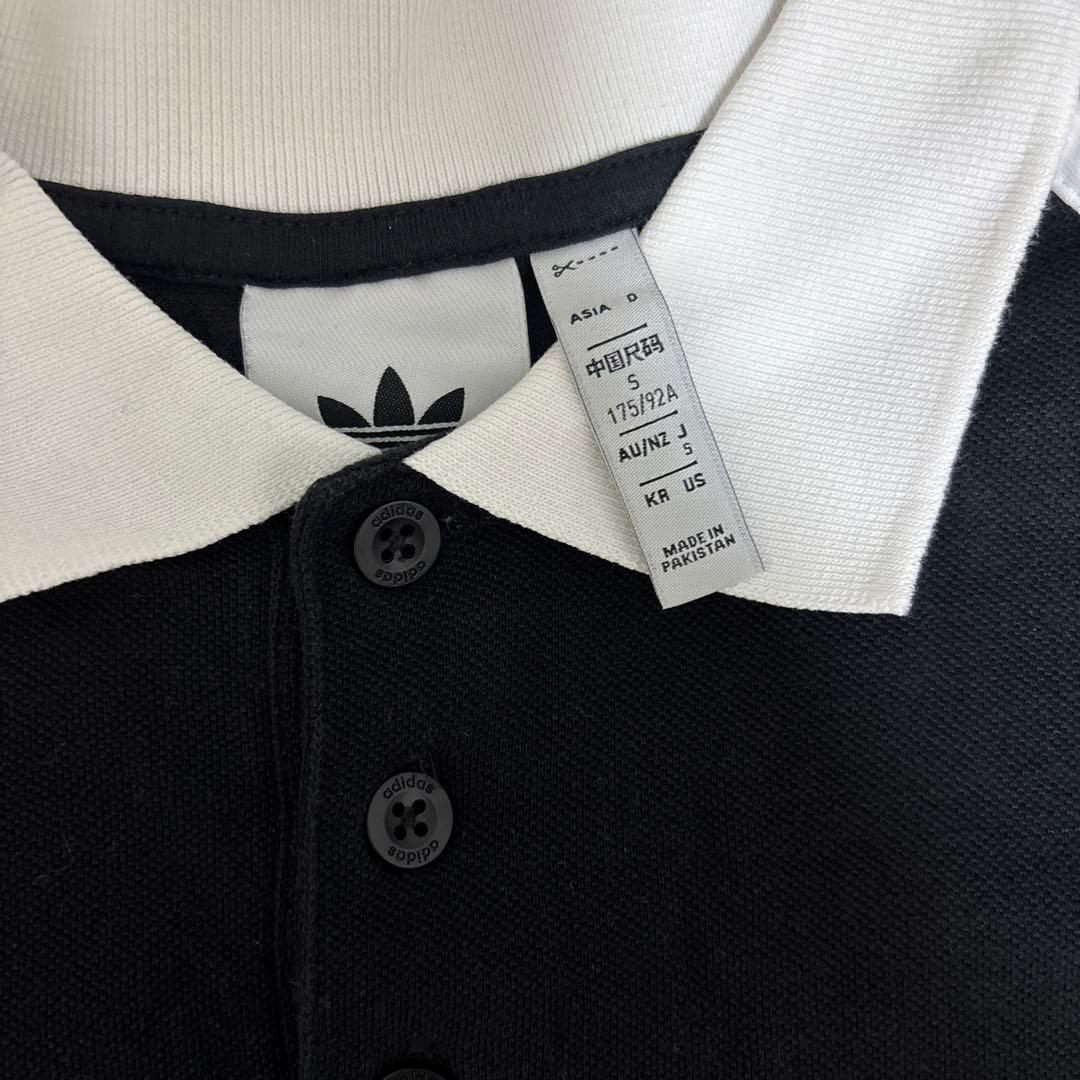 adidas originals ポロシャツ　黒