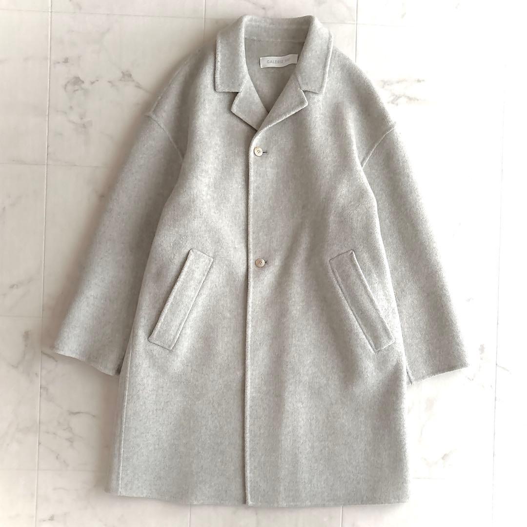 美品✨ギャルリーヴィー　ウールカシミヤダブルフェイス チェスターコート