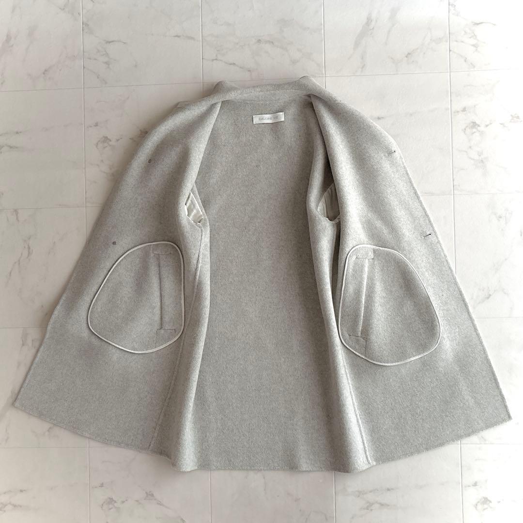 美品✨ギャルリーヴィー　ウールカシミヤダブルフェイス チェスターコート