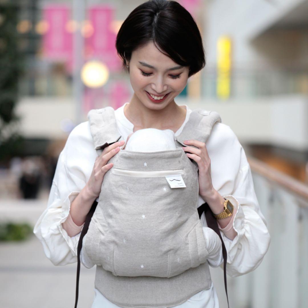 【新品・即日発送 】サンアンドビーチ 抱っこ紐 OM-1 stars-linen