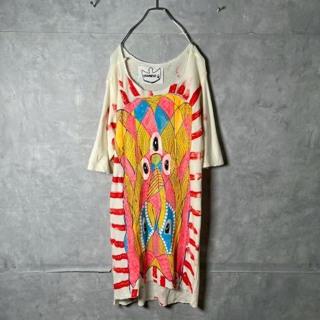 TARZANKICK! アート ペイント Tee サイケ GEZAN N1591