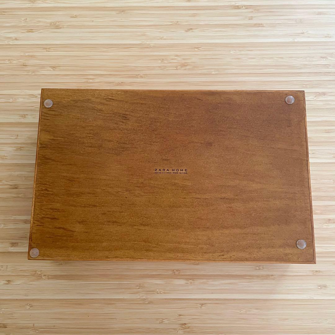 【美品】ZARA  ウッド ジュエリーボックス