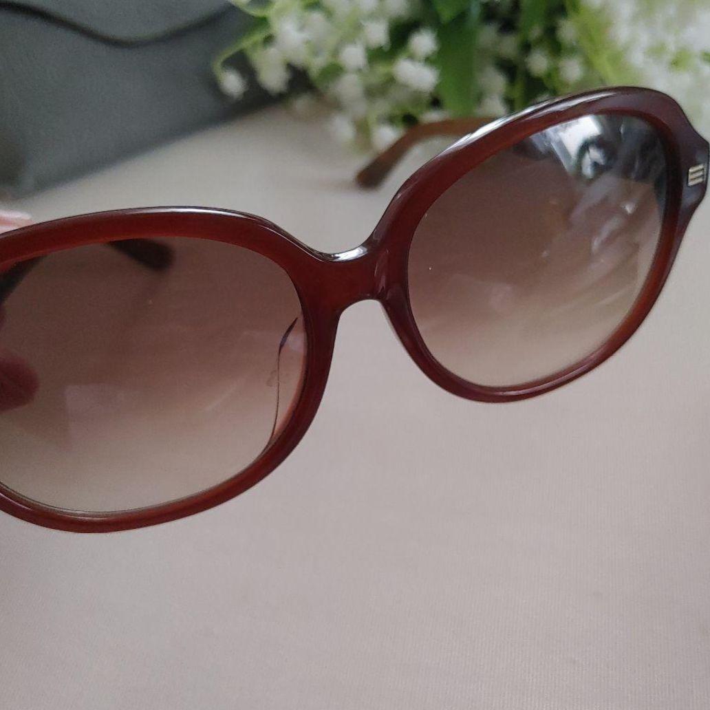 ETRO美品 ◆ブラウンラウンド型サングラス　ケース付き