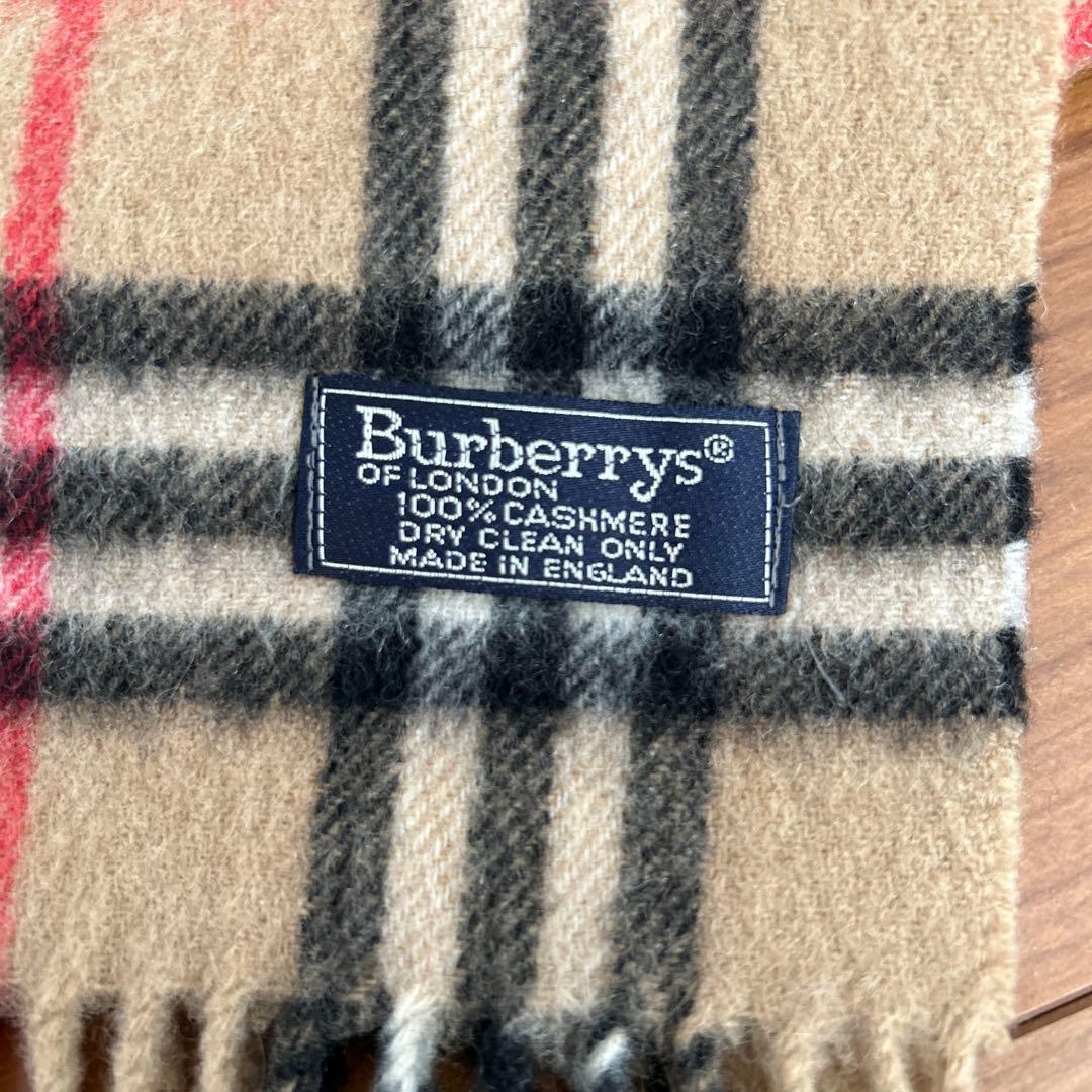 【美品】 バーバリー Burberrys カシミア マフラー
