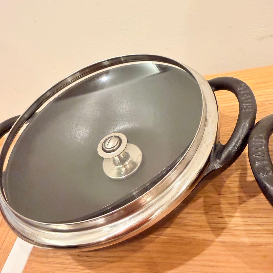 ストウブ Staubベビーウォック 16cm グレイー 鍋 料理 無水 遠赤外線