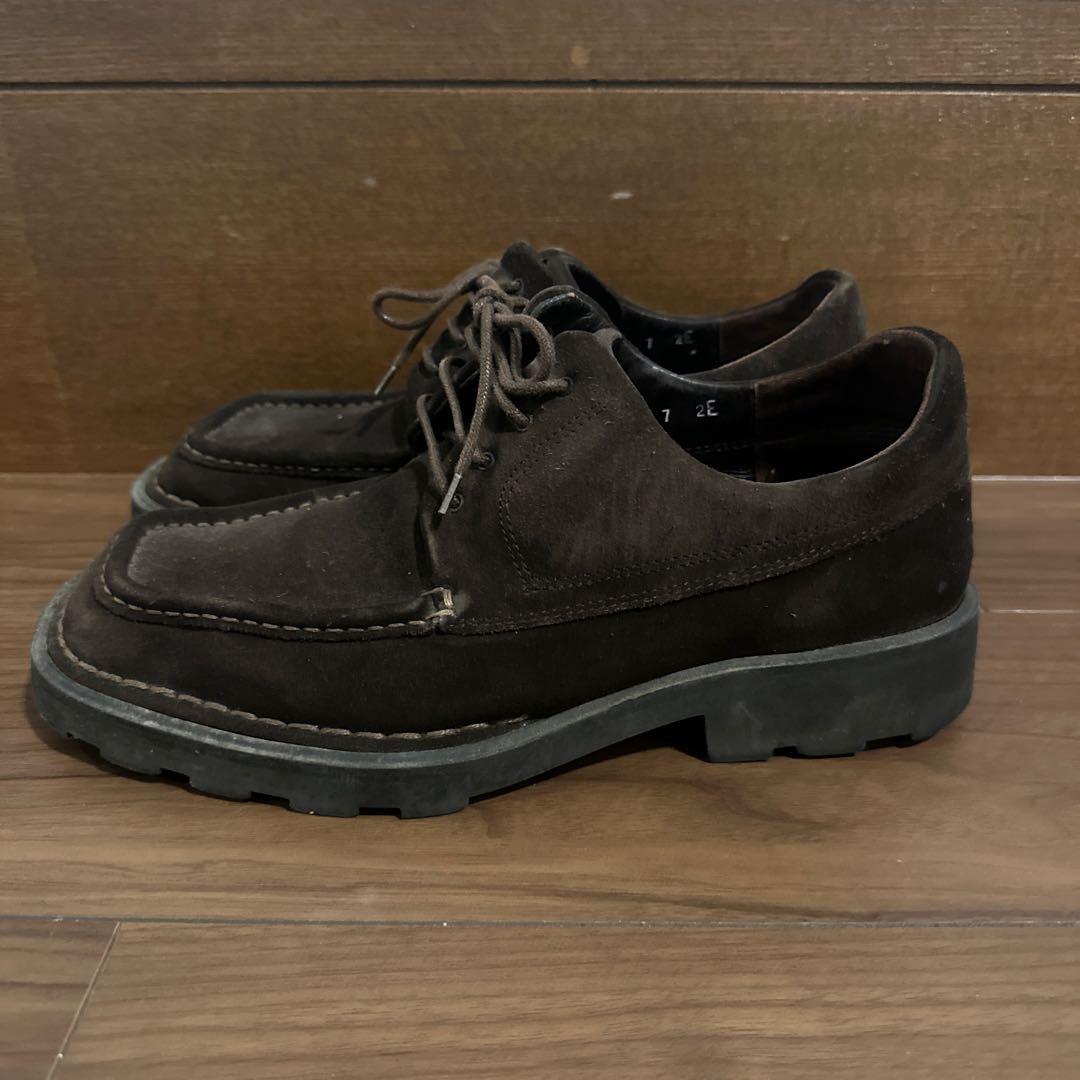 Salvatore Ferragamo スエードスクエアトゥシューズ