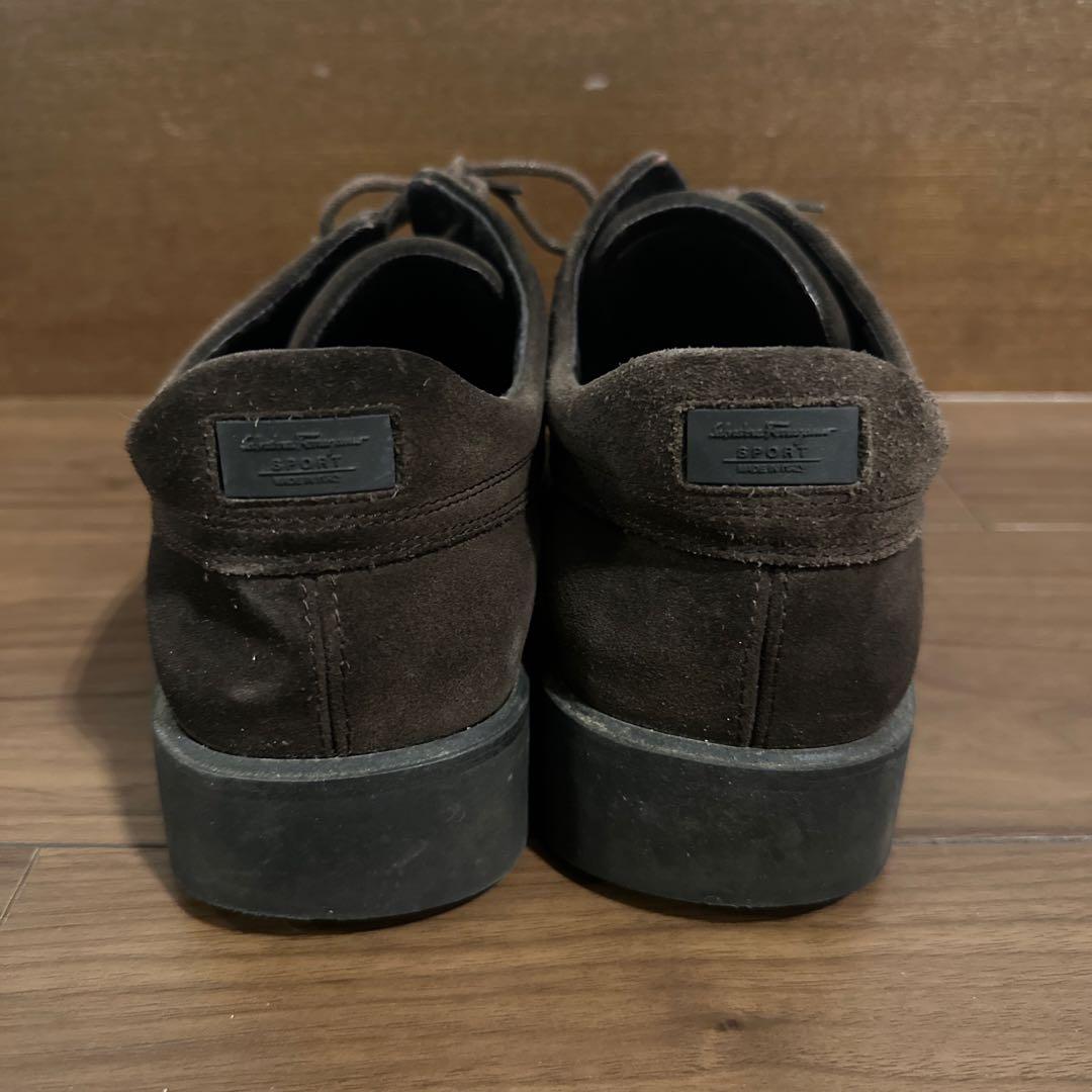 Salvatore Ferragamo スエードスクエアトゥシューズ