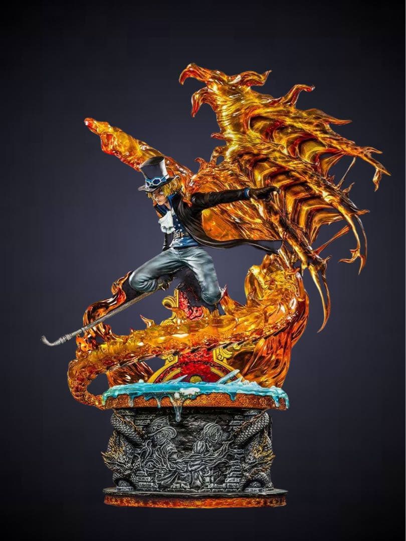 【新品】ワンピース サボ メラメラ フィギュア 革命軍 ガレージキット