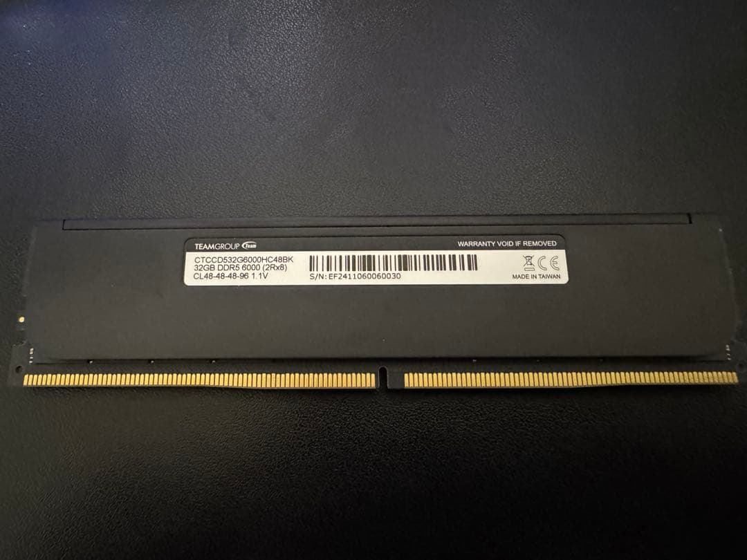DDR5 6000 32GB T-create 1枚