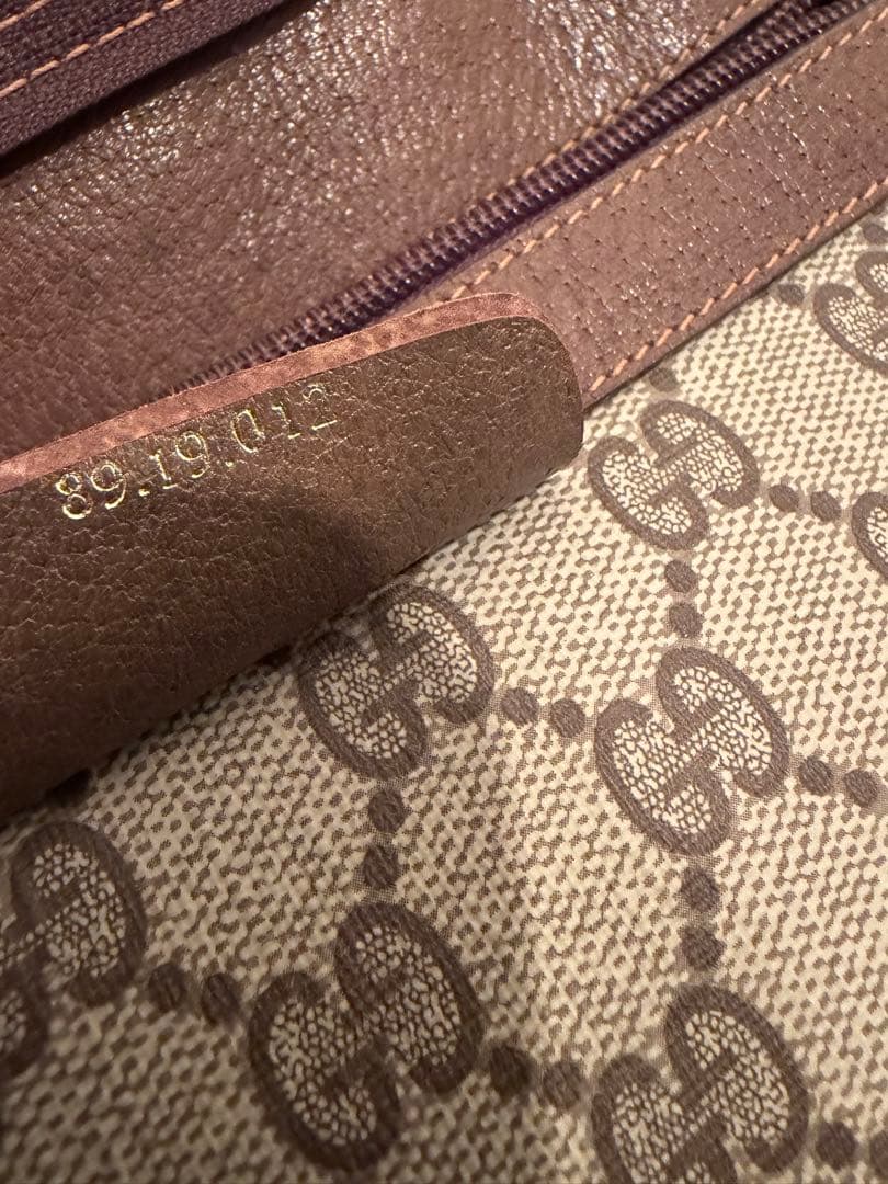 専用GUCCI オールドグッチ シェリーライン GG柄レザー トートバッグ