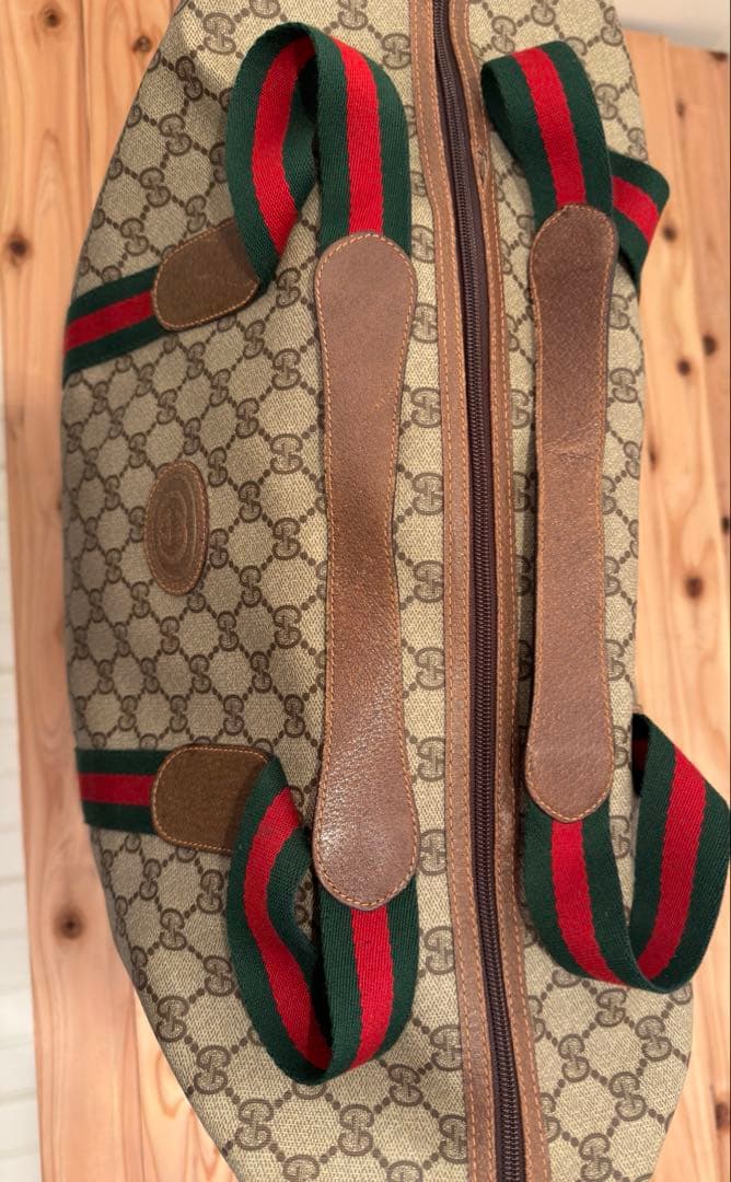 専用GUCCI オールドグッチ シェリーライン GG柄レザー トートバッグ