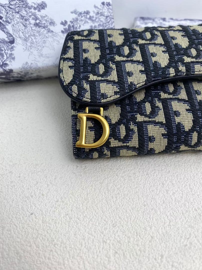 DIOR Oblique D バックル 三つ折り財布