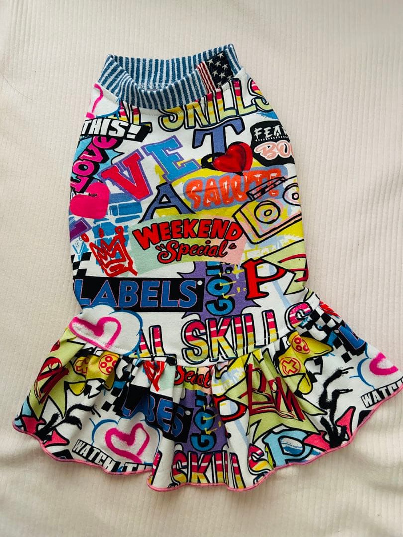 犬服ハンドメイド　タンクトップ(とも)