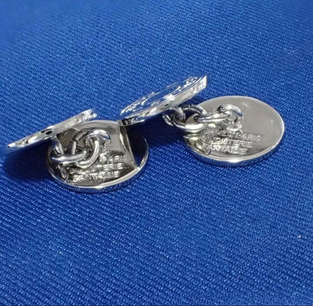 美品 HERMES エルメス カフスボタン シルバーカラー カフリンクス