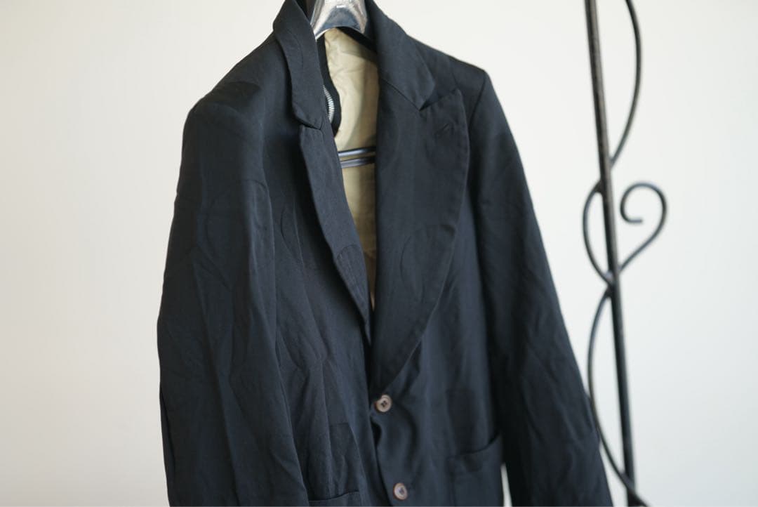 14aw ポリ縮 dot zip jacket コムデギャルソン オムプリュス