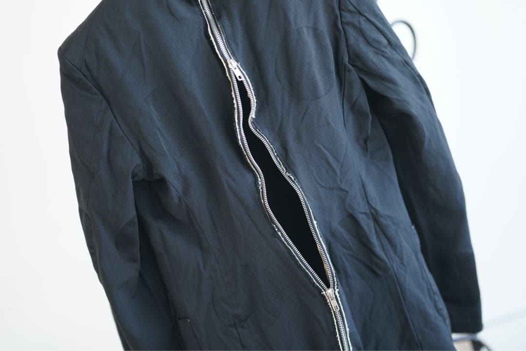 14aw ポリ縮 dot zip jacket コムデギャルソン オムプリュス