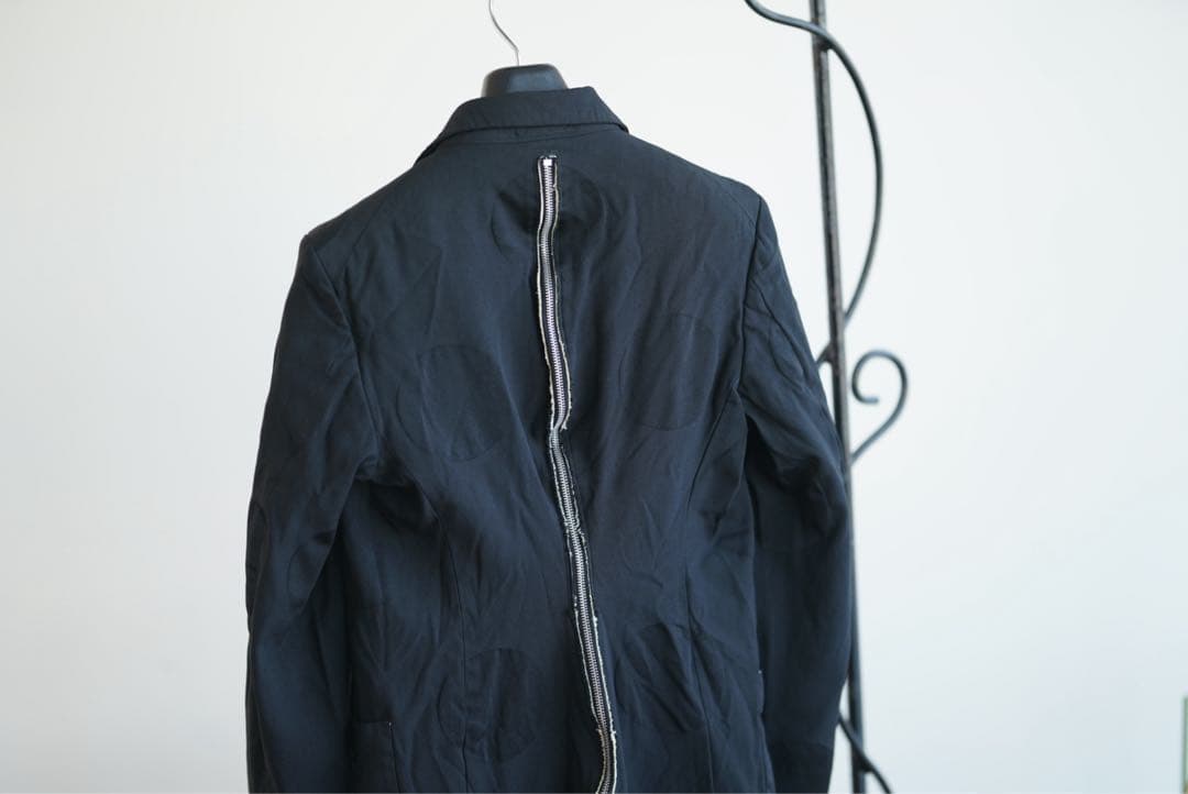 14aw ポリ縮 dot zip jacket コムデギャルソン オムプリュス
