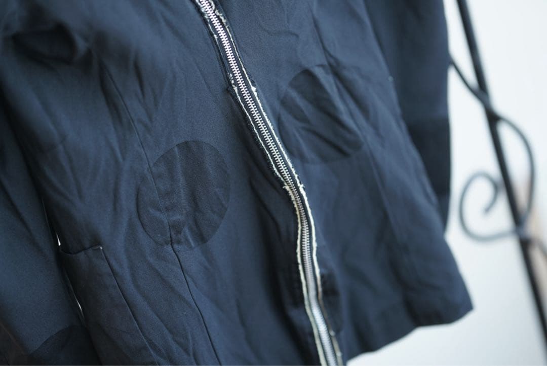 14aw ポリ縮 dot zip jacket コムデギャルソン オムプリュス
