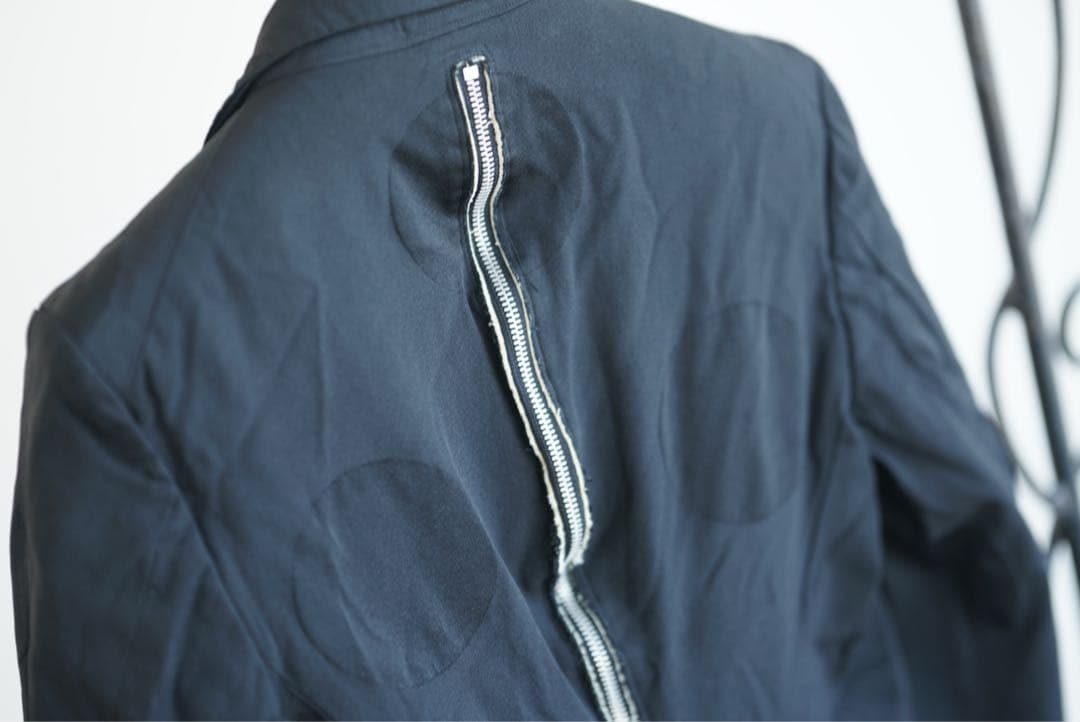 14aw ポリ縮 dot zip jacket コムデギャルソン オムプリュス