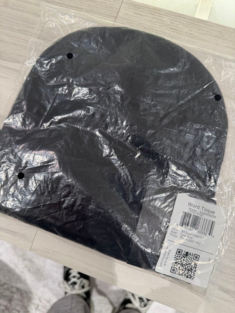 ARC'TERYX 23AW WORD TOQUE ビーニー ニット帽 ブラック