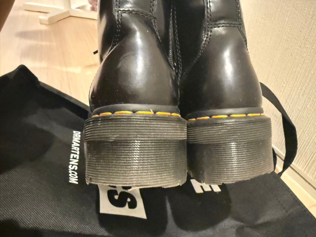 Dr.Martens ジェイドンダブルソールサイドジップ厚底レースアップレザー