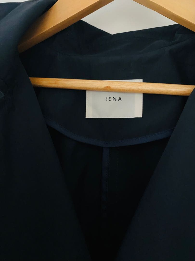 新品未使用 IENA ポプリンオーバートレンチコート ネイビー 36
