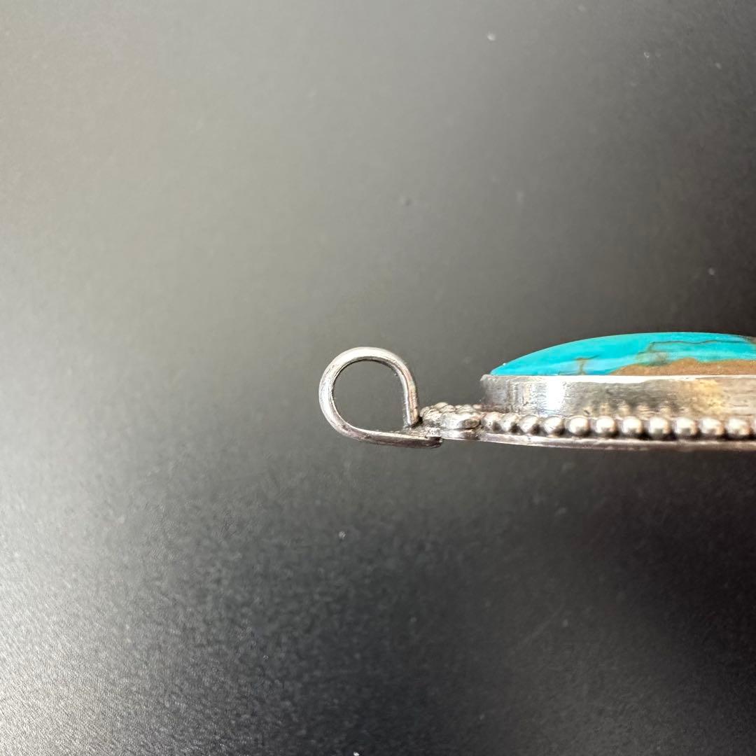 NAVAJO Ivan Howard モレンシターコイズ　ペンダントトップ