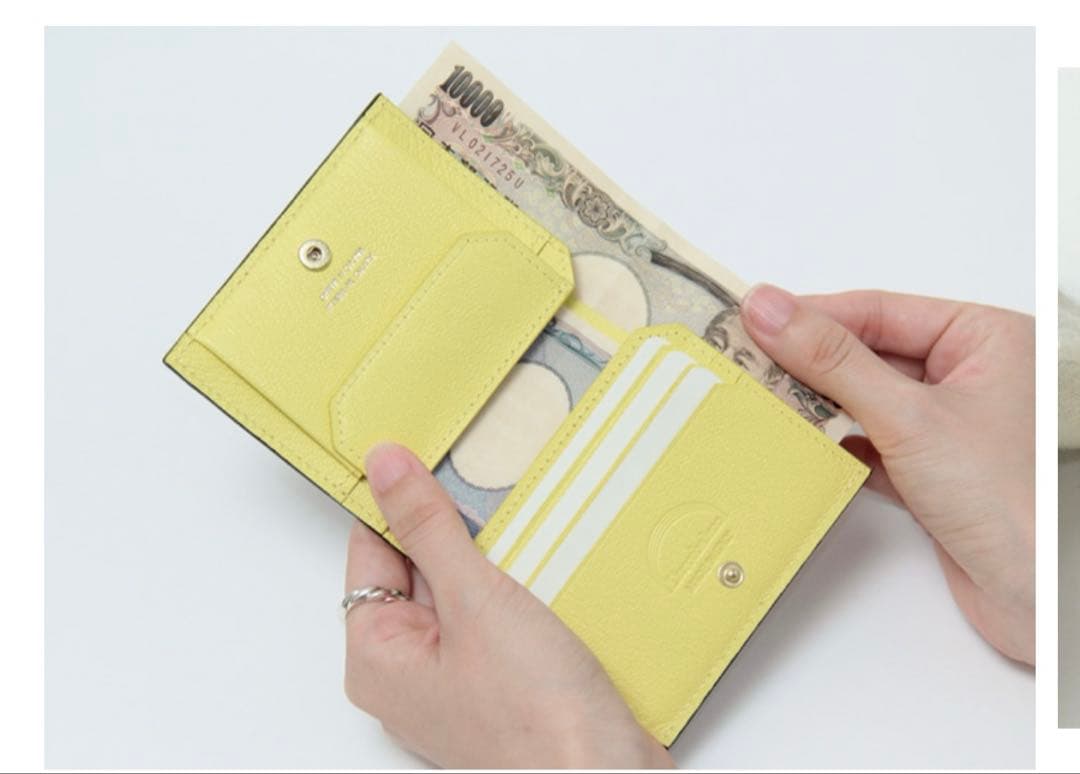 L'arcobaleno スナップタイプ二つ折りミニウォレット