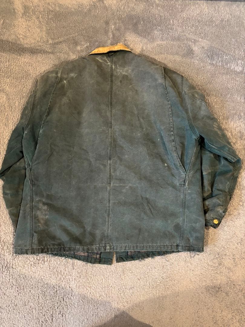 90's carhartt ミシガンチョアコート　ボロの美学　鬼フェード