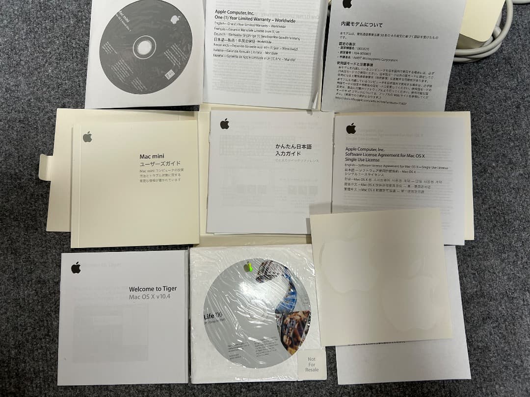 Macデスクトップ Mac mini 2005 G4 1.42Ghz 1Gb AM&BT OS9
