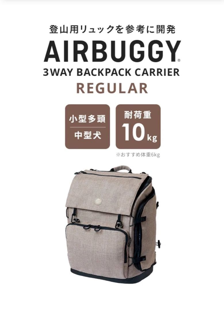 AIRBUGGY 3WAY BACKPACK CARRIER レギュラー