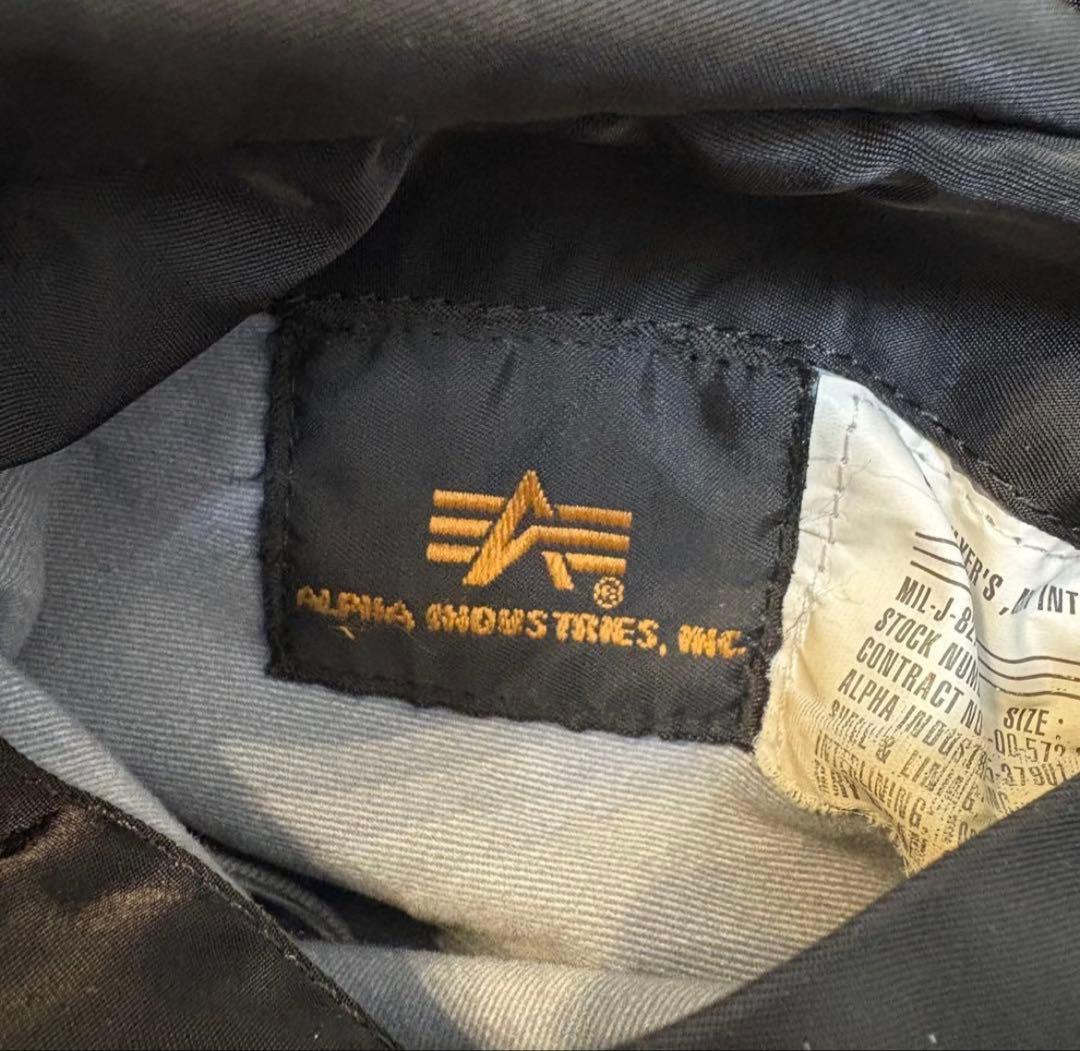 ALPHA INDUSTRIES MA-1 ブラック S フライトジャケット