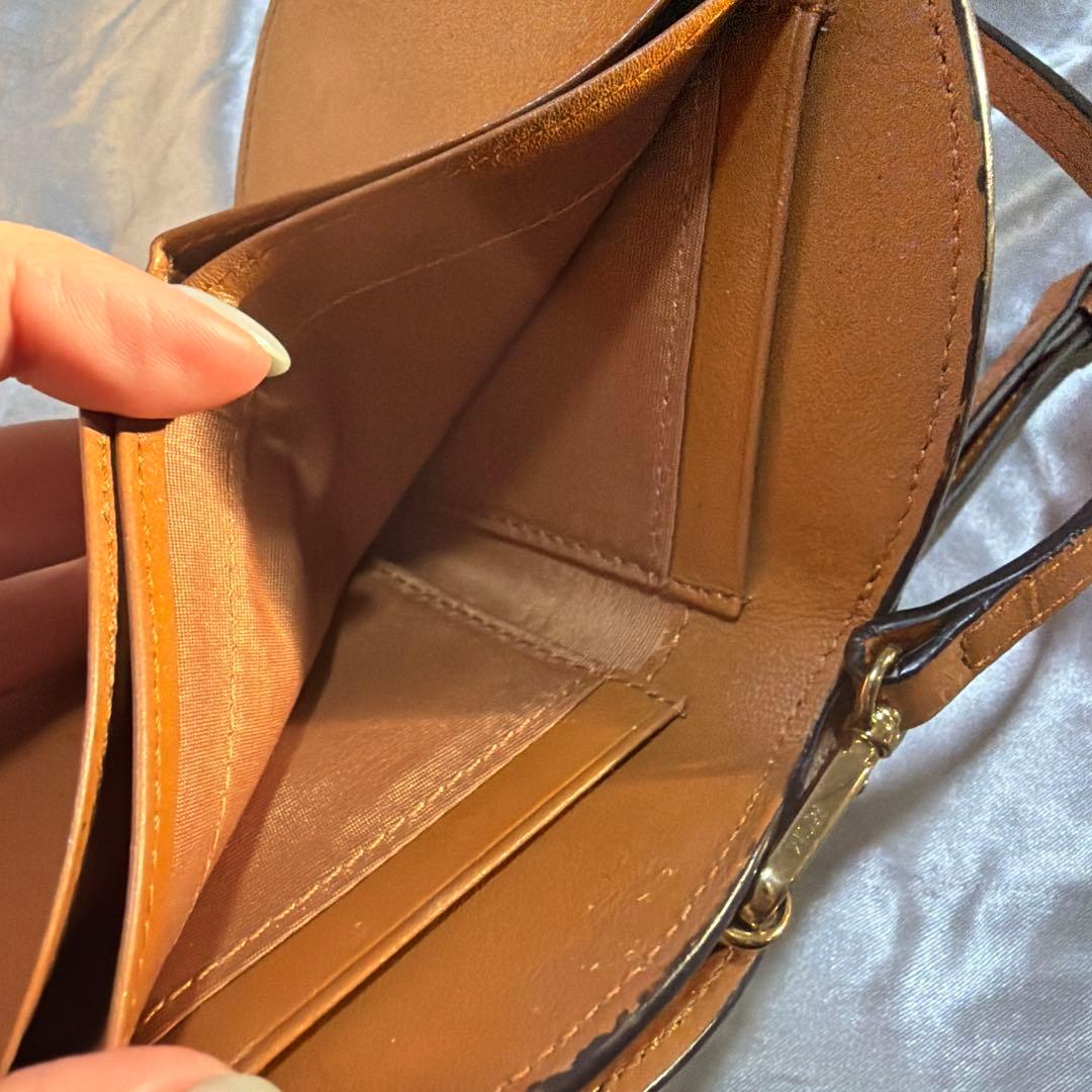 MCM mcm ウォレットチェーン 財布 ブラウン
