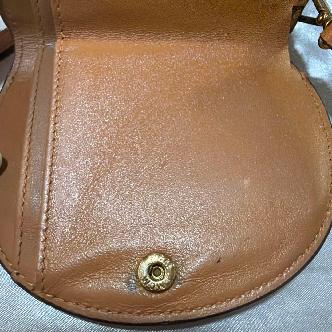 MCM mcm ウォレットチェーン 財布 ブラウン