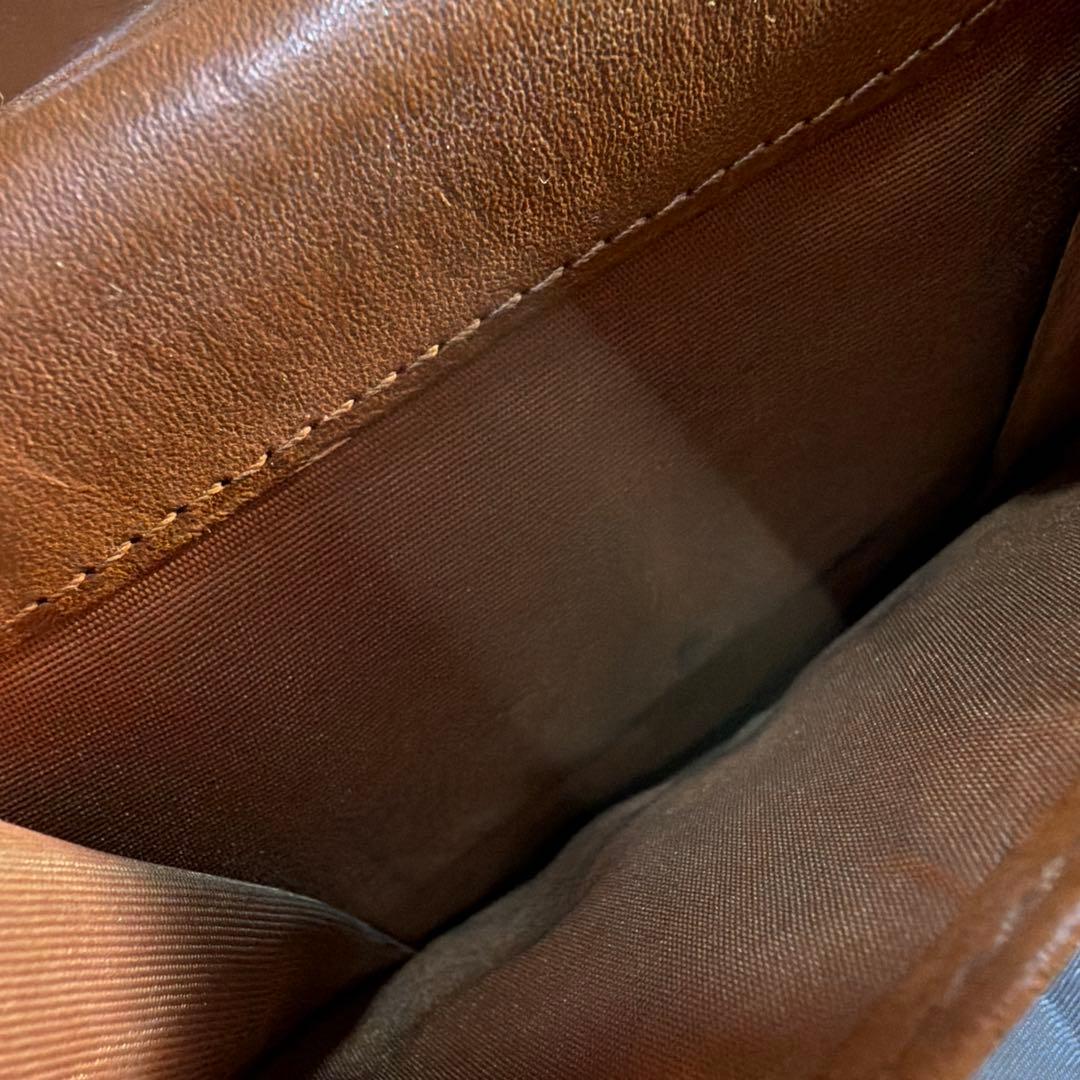 MCM mcm ウォレットチェーン 財布 ブラウン