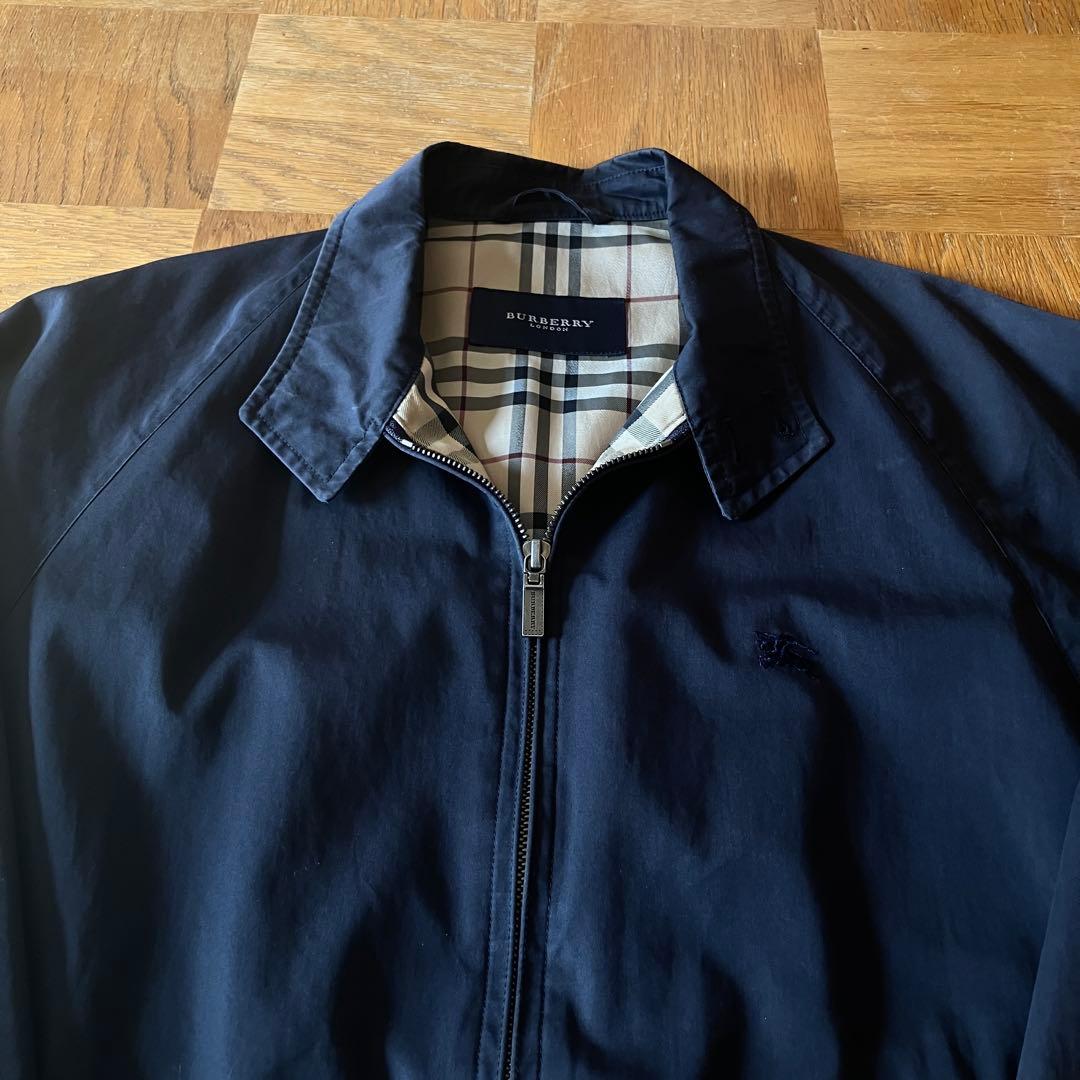 BURBERRY LONDON スイングトップ　ハリントンジャケット　ネイビー