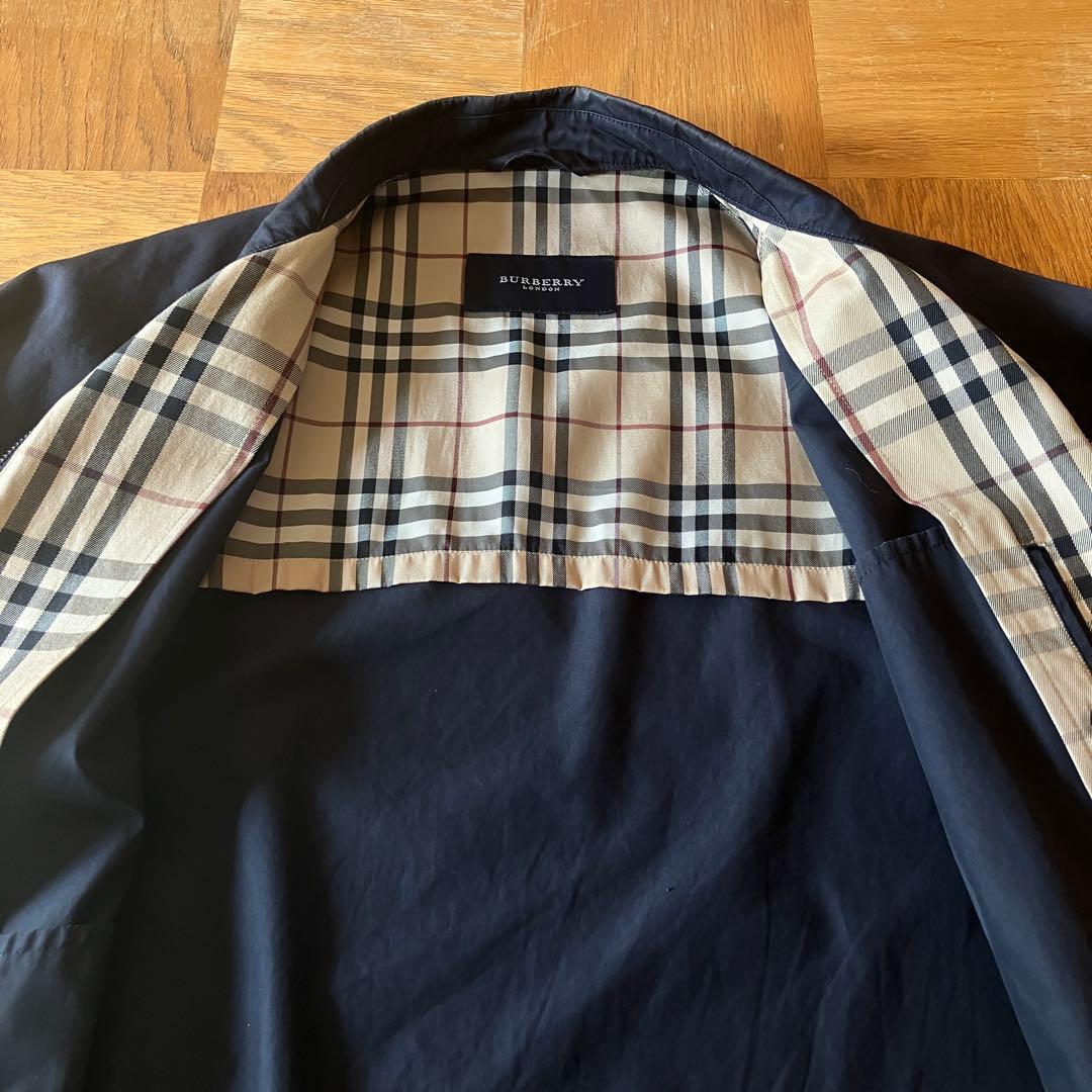BURBERRY LONDON スイングトップ　ハリントンジャケット　ネイビー