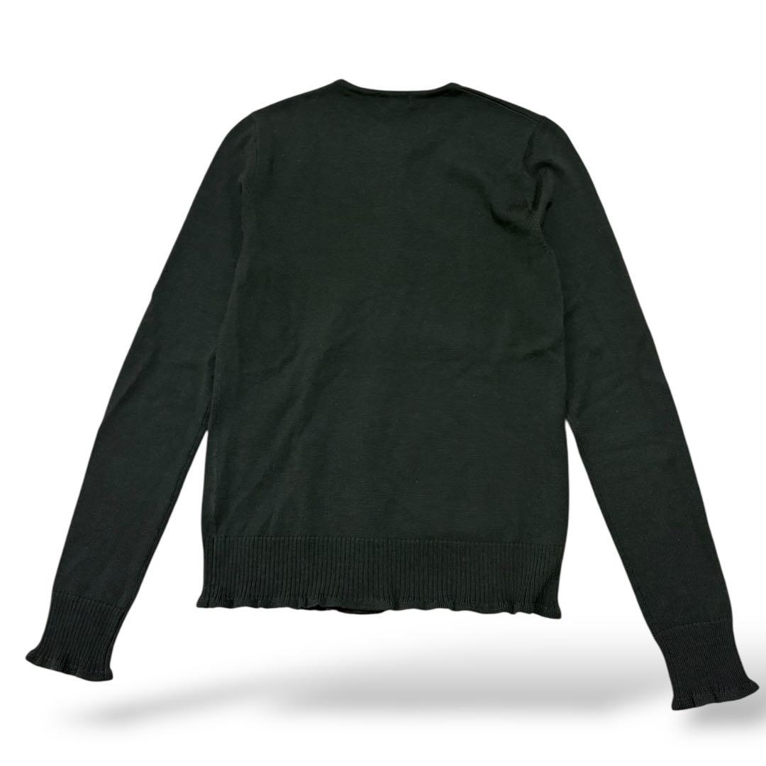 極美品 ラルフローレン ウール100% アンサンブル カーディガン L 長袖 黒