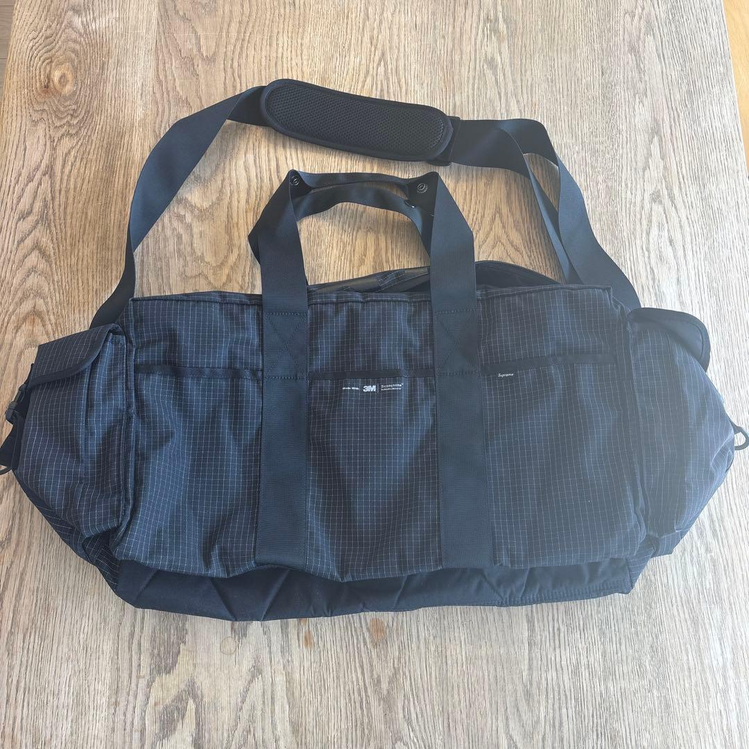 バッグ supreme duffle bag 24ss black