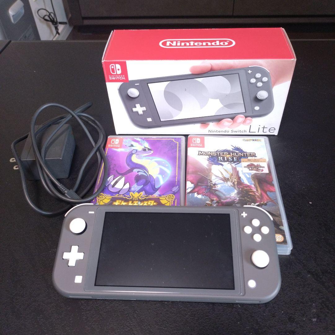 Nintendo Switch Lite グレー 本体とソフト2本セットです！