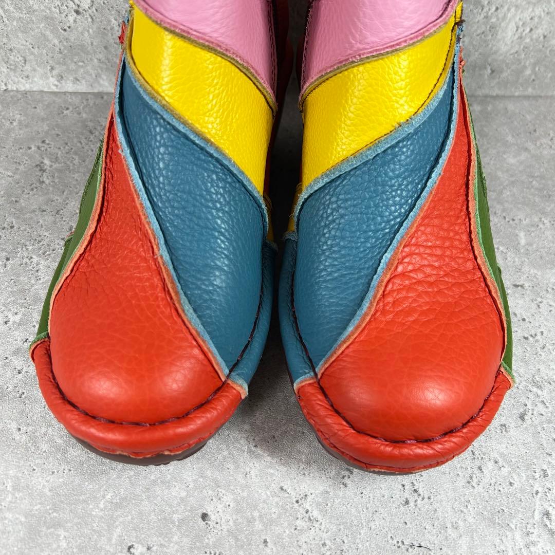 【箱付 新品】Estasion エスタシオン ショートブーツ ジップ付き S