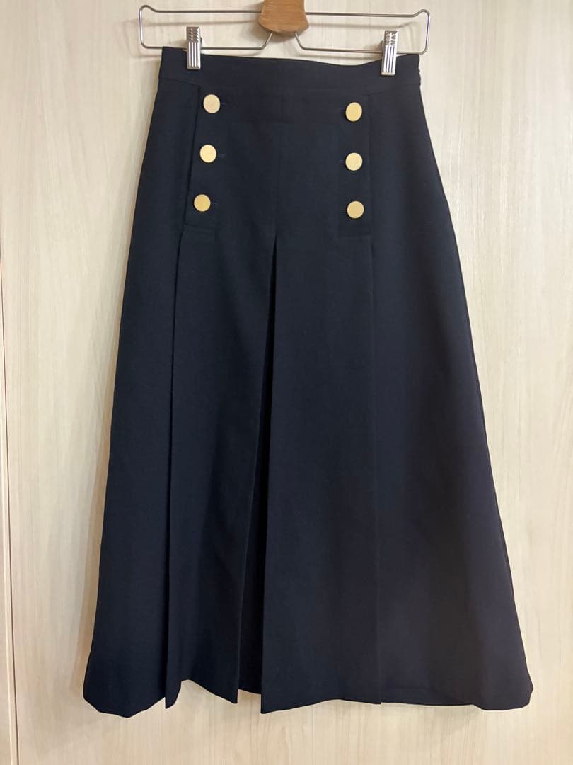 allureville ポリエステルツイルマリンスカート