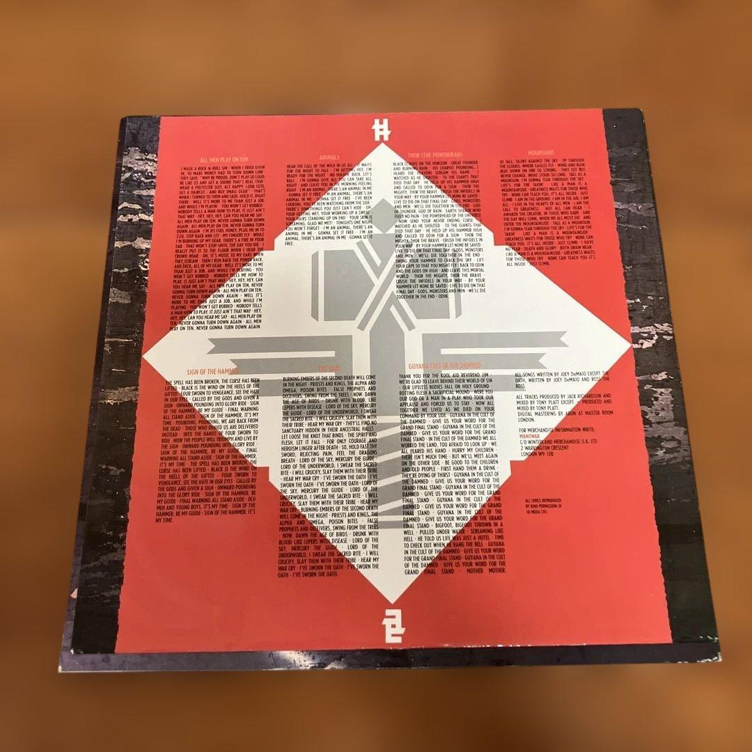 MANOWAR / マノウォー SIGN OF THE HAMMER レコード