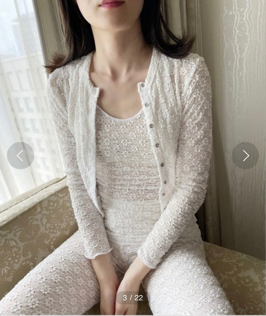 【美品】EDIT. FOR LULU レース ショート カーディガン