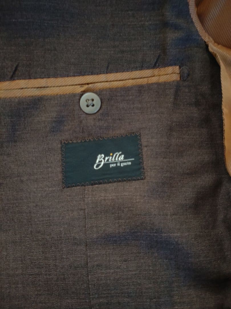 Brilla per il gusto ブラウンテーラードジャケット サイズ48