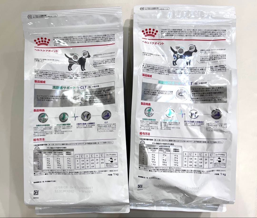  CANIN 満腹感サポートCLT 犬用　1kg 2袋セット