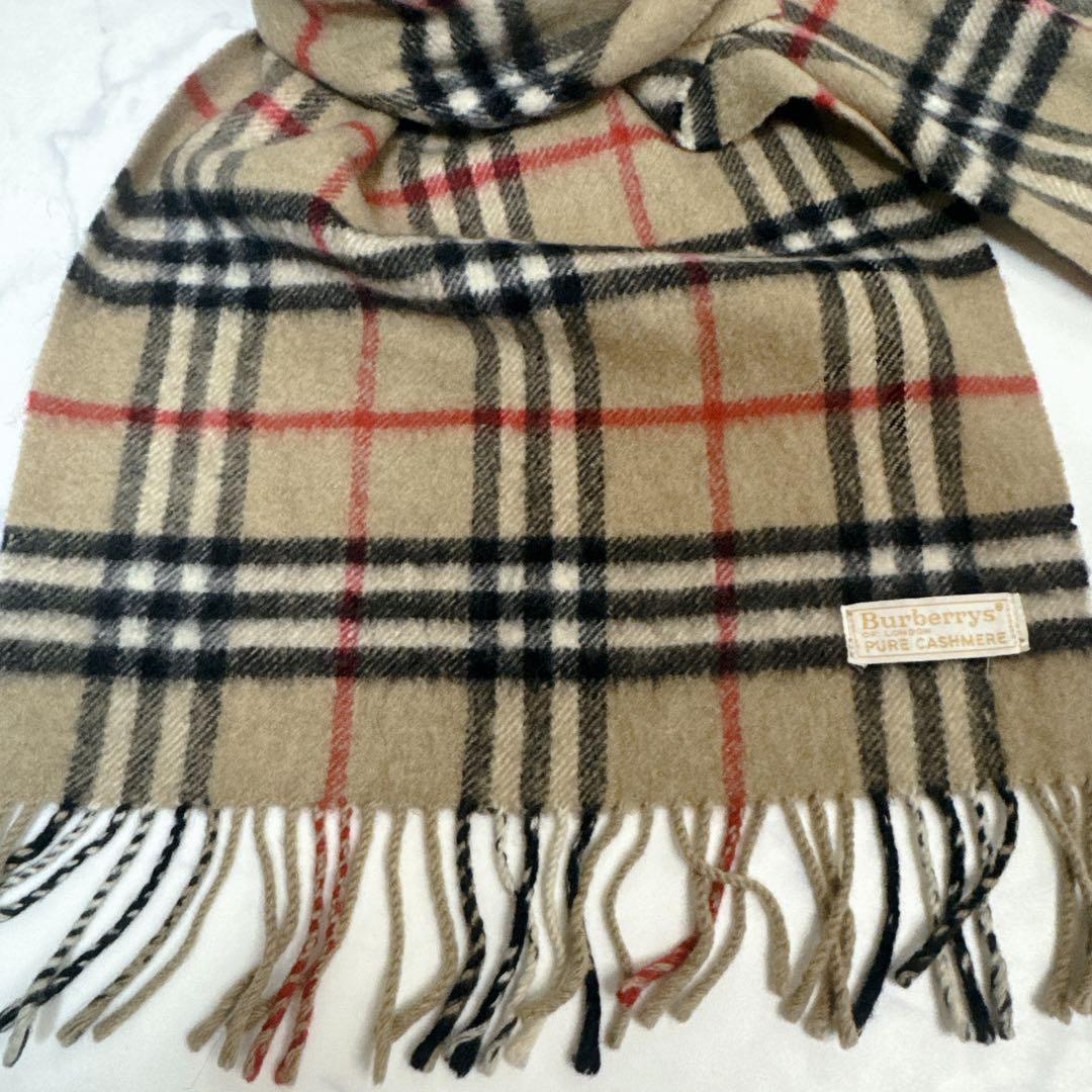 Burberry`s ピュアカシミヤ マフラー ノバチェック バーバリーズ