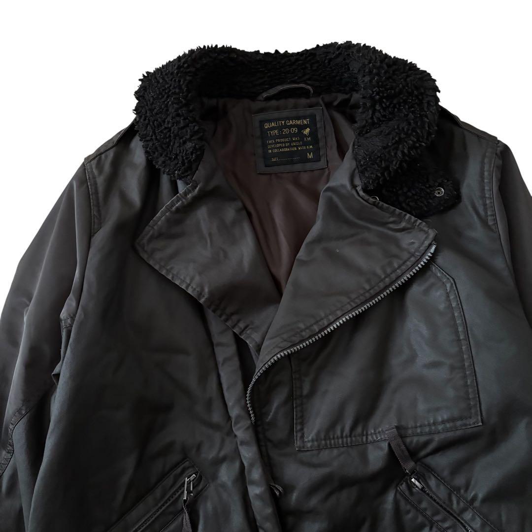 ジャケット・アウター old uniqlo coating boa military jacket