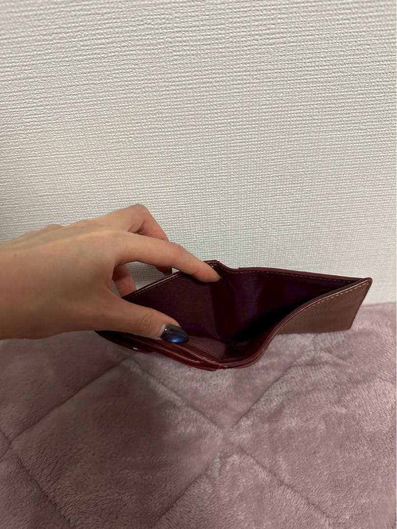 COACH 二つ折り財布　キャメル　ブラウン　ダビー　ウォレット